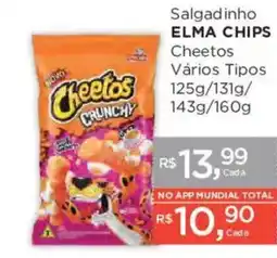 Supermercados Mundial Salgadinho elma chips cheetos vários tipos oferta