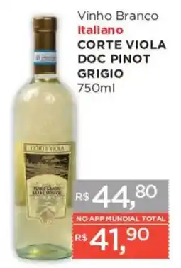Supermercados Mundial Vinho branco italiano corte viola doc pinot grigio oferta