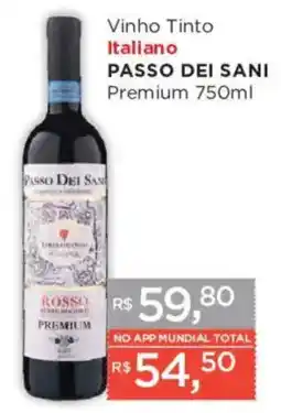 Supermercados Mundial Vinho Tinto Italiano Passo Dei Sani Premium oferta