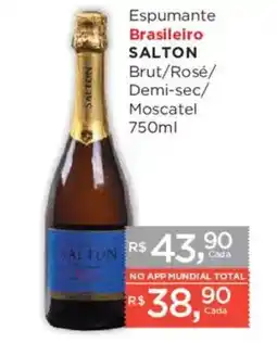 Supermercados Mundial Espumante Brasileiro Salton Brut/Rosé/Demi-sec/Moscate oferta