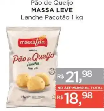 Supermercados Mundial Pão de Queijo Massa Leve oferta