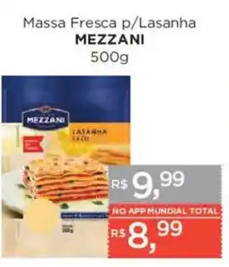 Supermercados Mundial Massa fresca p/lasenha mezzani oferta