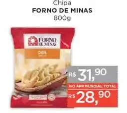 Supermercados Mundial Chipa forno de minas oferta