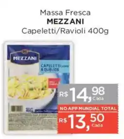 Supermercados Mundial Massa fresca mezzani oferta