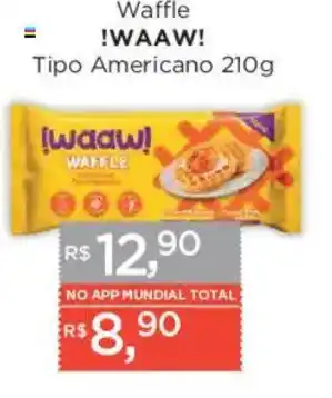 Supermercados Mundial Waffle !WA AW! Tipo Americano oferta