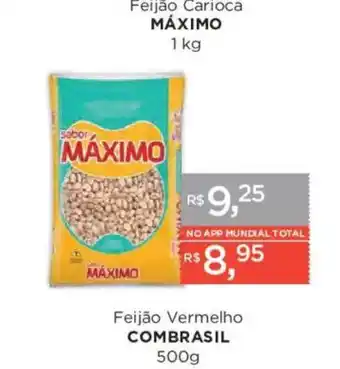 Supermercados Mundial Feijão carioca máximo oferta