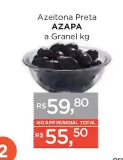 Supermercados Mundial Azeitona Preta AZAPA oferta