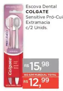Supermercados Mundial Escova Dental Colgate Sensitive Pró-Cuidado Extramacia oferta
