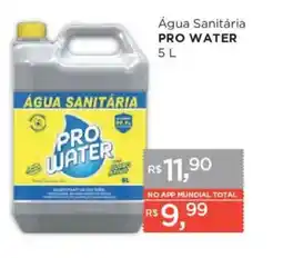 Supermercados Mundial Água sanitária pro water oferta