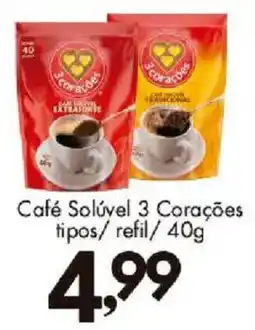 Confiança Supermercados Café Solúvel 3 Corações oferta