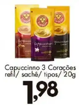 Confiança Supermercados Capuccino 3 Corações oferta