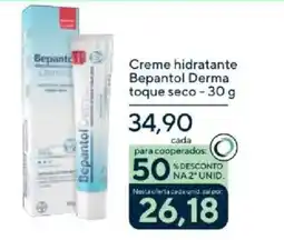 Drogaria Coop Creme hidratante Bepantol Derma toque seco oferta
