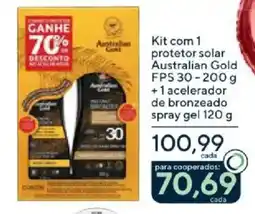Drogaria Coop Kit com 1 protetor solar Australian Gold oferta