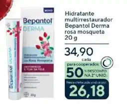 Drogaria Coop Hidratante multirrestaurador Bepantol Derma rosa mosqueta oferta