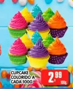 Higa's Supermercado cupcake colorido a cada 100g oferta