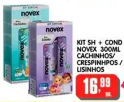 Higa's Supermercado kit sh + cond novex 300ml cachinhos/ crespinhpos / lisinhos oferta