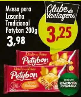Confiança Supermercados Massa para Lasanha Tradicional Petybon oferta