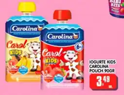 Higa's Supermercado Iogurte kids carolina pouch oferta