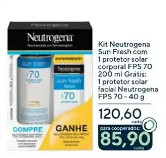 Drogaria Coop Kit Neutrogena Sun Fresh oferta