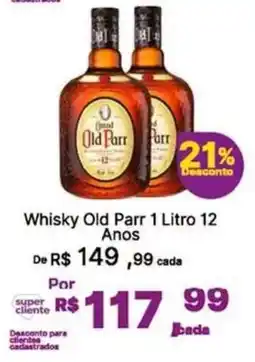 Super Lagoa Whisky Old Parr 1 Litro 12 Anos oferta