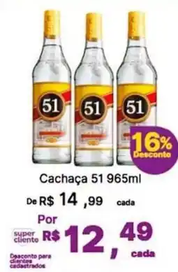 Super Lagoa Cachaça 51 oferta