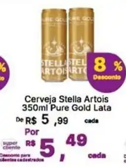 Super Lagoa Cerveja Stella Artois Pure Gold oferta