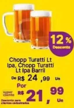 Super Lagoa Chopp Turatti Lt Ipa, Chopp Turatti Lt Ipa Barril oferta