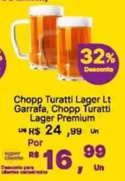 Super Lagoa Chopp turatti lager lt garrafa, chopp turatti lager premium oferta