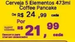 Super Lagoa Cerveja 5 Elementos coffee pancake oferta