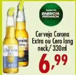 Confiança Supermercados Cerveja Corona Extra ou Cero long neck oferta