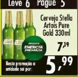 Confiança Supermercados Cerveja Stella Artois Pure Gold oferta