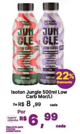 Super Lagoa Isoton jungle 500ml low carb mor/li oferta