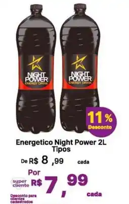 Super Lagoa Energetico night power 2l tipos oferta