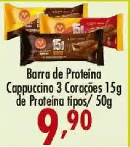 Confiança Supermercados Barra de Proteína Cappuccino 3 Corações oferta