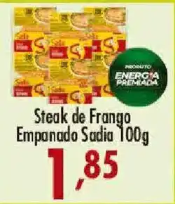 Confiança Supermercados Steak de Frango Empanado Sadia 100g oferta