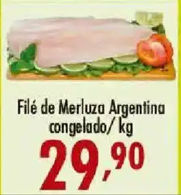 Confiança Supermercados Filé de Merluza Argentina oferta