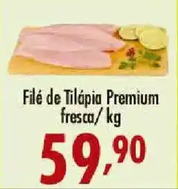 Confiança Supermercados Filé de Tilápia Premium fresca oferta