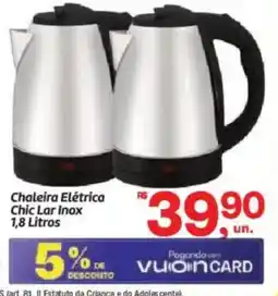 Fort Atacadista Chaleira Elétrica Chic Lar Inox oferta