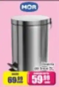 Mauro Center Lixeira de inox 5l oferta