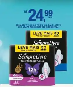 DB Supermercados Sempre livre - abs adapt plus noite c/ab l32p24 oferta