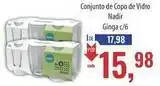 Supermercados BH Nadir - conjunto de copo de vidro ginga oferta