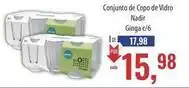 Supermercados BH Nadir - conjunto de copo de vidro oferta