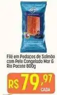 Muffato Mar & rio - filé em pedaços de salmão com pele congelado oferta