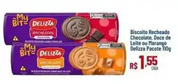 Max Atacadista Pacote - biscoito recheado chocolate, doce de leite ou morango delizza oferta