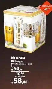 Sam's Club Bitburger - kit cerveja oferta