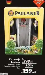 Sam's Club Paulaner - kit cerveja oferta