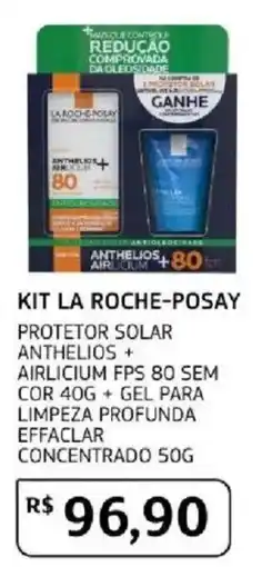 Assaí Atacadista kit la roche-posay protetor solar anthelios + airlicium fps 80 sem cor oferta