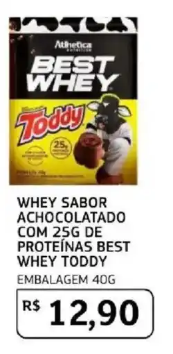 Assaí Atacadista Whey sabor achocolatado com 25g de proteínas best whey toddy oferta
