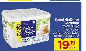 Carrefour Papel Higiênico Carrefour oferta