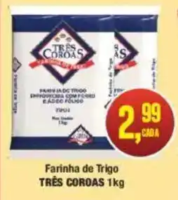 Redeconomia Farinha de trigo três coroas 1kg oferta